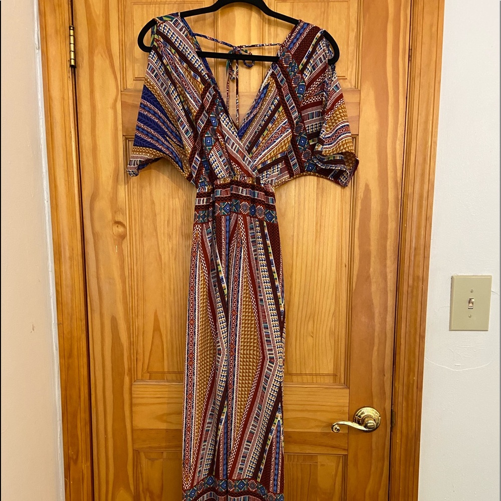 Patterned maxi dress